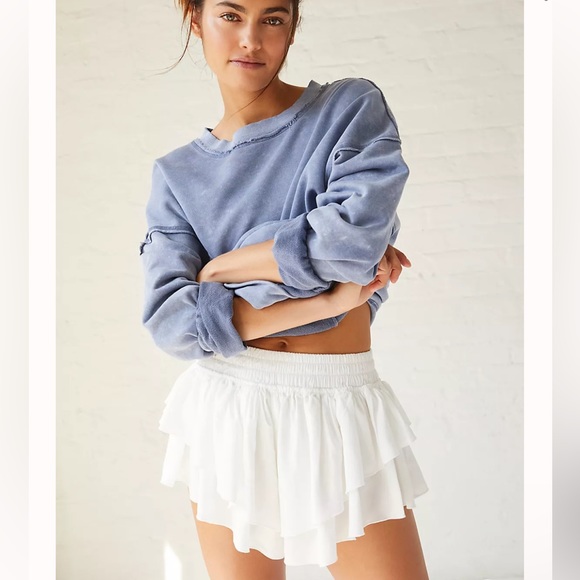 Free People Pants - NWT Free People Prima Shorts in White size L